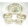 Image 1 : Selection of Bridgwood dinner ware, hand coloured and transfer printed with 'Indian Tree' pattern co