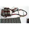 Image 3 : Two beaded Sioux Indian style tribal necklaces with cylindrical storage boxes attached and two beade