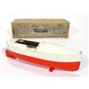 Image 1 : Boxed Sutcliffe tinplate clockwork boat, 23cm long