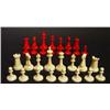 Image 1 : Stained ivory chess set in mahogany box