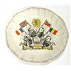Image 1 : Military pottery plate, hand coloured and transfer printed with The Allies and National flags dated 