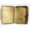 Image 2 : Rectangular silver cigarette case chased with leaves, Chester 1918, 7cm long