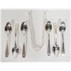 Image 1 : Set of six late 18th Century silver teaspoons and a pair of sugar tongs by Hester Bateman London 178
