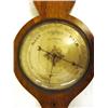 Image 2 : Oak wheel barometer with thermometer panel, the dial inscribed W.N.TELFORD