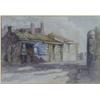 Image 1 : B Black - Watercolour of a street scene, in a gilt mount and frame, 27cm x 37cm