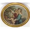 Image 1 : F.Bartolozzi- Coloured print of young girls playing with a child and bird together with one other 19