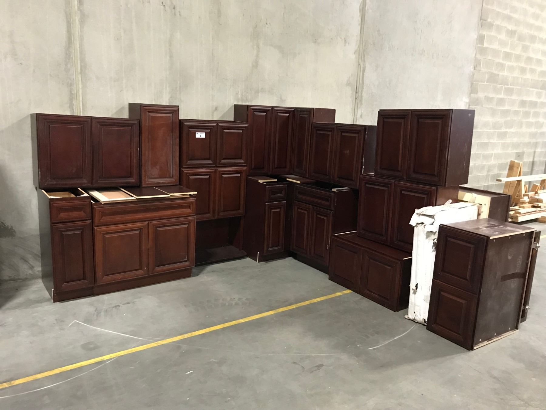 21 Piece Cherry Kitchen Cabinet Set Inc 5 Bottom