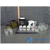 Image 1 : Collection of Shot Glasses and Liquor Jugs