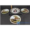 Image 1 : (4) Hunting Herring Scenes Collector Plates, Royal Doulton Robert Burns Plate