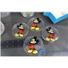 Image 2 : Glass Mugs (Mickey Mouse, Flintstones, Batman Forever, Pepsi-Cola) & Mickey Mouse Coasters
