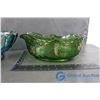 Image 2 : (2) Glass Bowls (1 Carnival Glass)