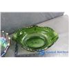 Image 3 : (2) Glass Bowls (1 Carnival Glass)