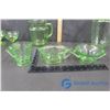 Image 14 : Large Collection of Green Glassware