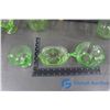 Image 15 : Large Collection of Green Glassware