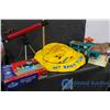 Image 1 : Fisher-Price Airport, Tasco Telescope, Pottery Wheel And Baby Pool Floatie