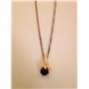 Image 2 : 18K Gold Filled Onyx Necklace & Earring Set