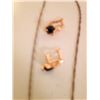 Image 3 : 18K Gold Filled Onyx Necklace & Earring Set