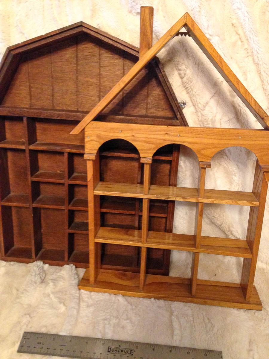 (2) Wooden Knick Knack Shelves TWO TIMES THE MONEY