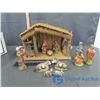 Image 1 : 12 Piece Hand Painted Nativity Set w/ Original Box