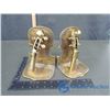 Image 1 : Brass Violin Themed Book Ends