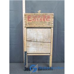 Vintage Advertising Glass Washboard