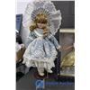 Image 8 : (2) Porcelain Dolls, Barbie and Decor