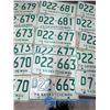 Image 3 : (12) Unused Saskatchewan License Plates