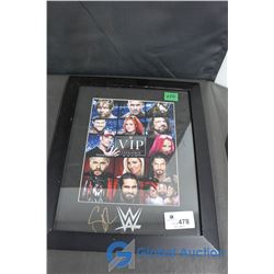 WWE VIP Experience Framed Picture Autographed by Seth Rollins