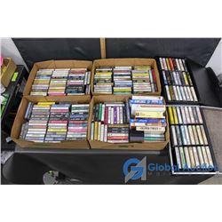 Cassette Tapes & (2) Carrying Cases