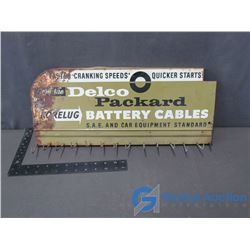 Delco Parkard Metal Display Sign