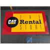 Image 1 : The Rental Store CAT Vinyl Covered Metal Sign