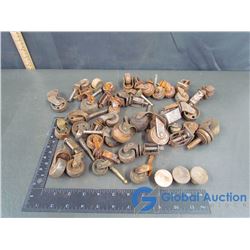 Knobs and Vintage Caster Wheels