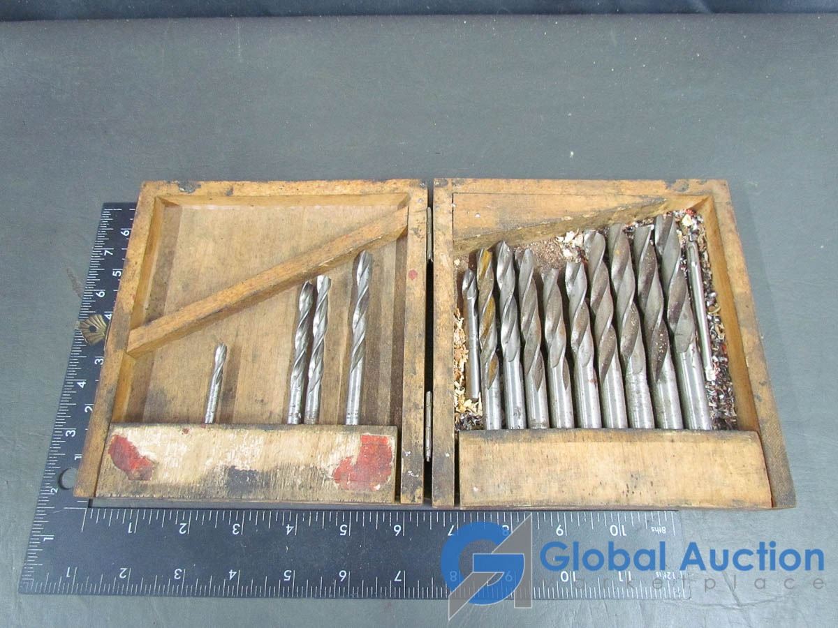 Vintage Drill Bit Set And Various Other Drill Bits