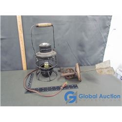 CPR Electric Lantern and Vintage Hand Mixer