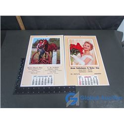 Vintage Advertising Calendars 1963