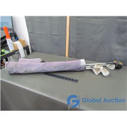 Spalding Golf Clubs and Bag