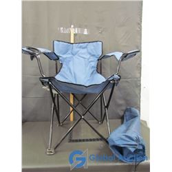 Lawnchair in Carrying Bag (Blue)