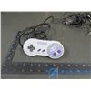 Image 1 : Super Nintendo Game Controller & Nintendo Switch Cord, Sony Playstation Cords (2)