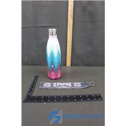 Manna Water Bottle & Beaded Keychain