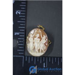 Three Graces Cameo Brooch