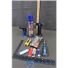 Image 1 : Mastercraft Chisel, Mini Torches, & Butane Can (Partially Full), Allen Wrench Set, Small Screwdriver