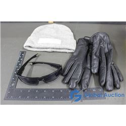Bench Wool Toque, Locs Sunglasses, Black Leather Isotoner Gloves