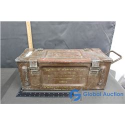 Metal Ammo Box, 19" L x 8"w x 7" h
