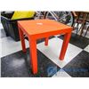 Image 2 : Small Orange Wooden Side Table