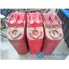 Image 4 : Red Metal Gas Cans - BID PRICE PER CAN, TIMES 3