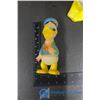 Image 2 : Plastic Squeaky Donald Duck, Mickey Mouse Bank and Small Donald Duck Toy