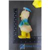 Image 3 : Plastic Squeaky Donald Duck, Mickey Mouse Bank and Small Donald Duck Toy