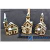 Image 9 : Christmas Village Decor and Figurines Tea Light Set