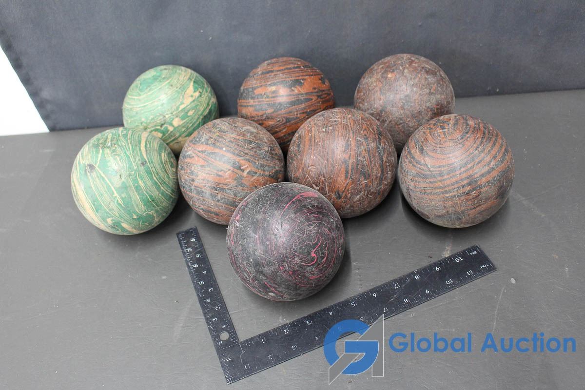 (8) 5 Pin Bowling Balls