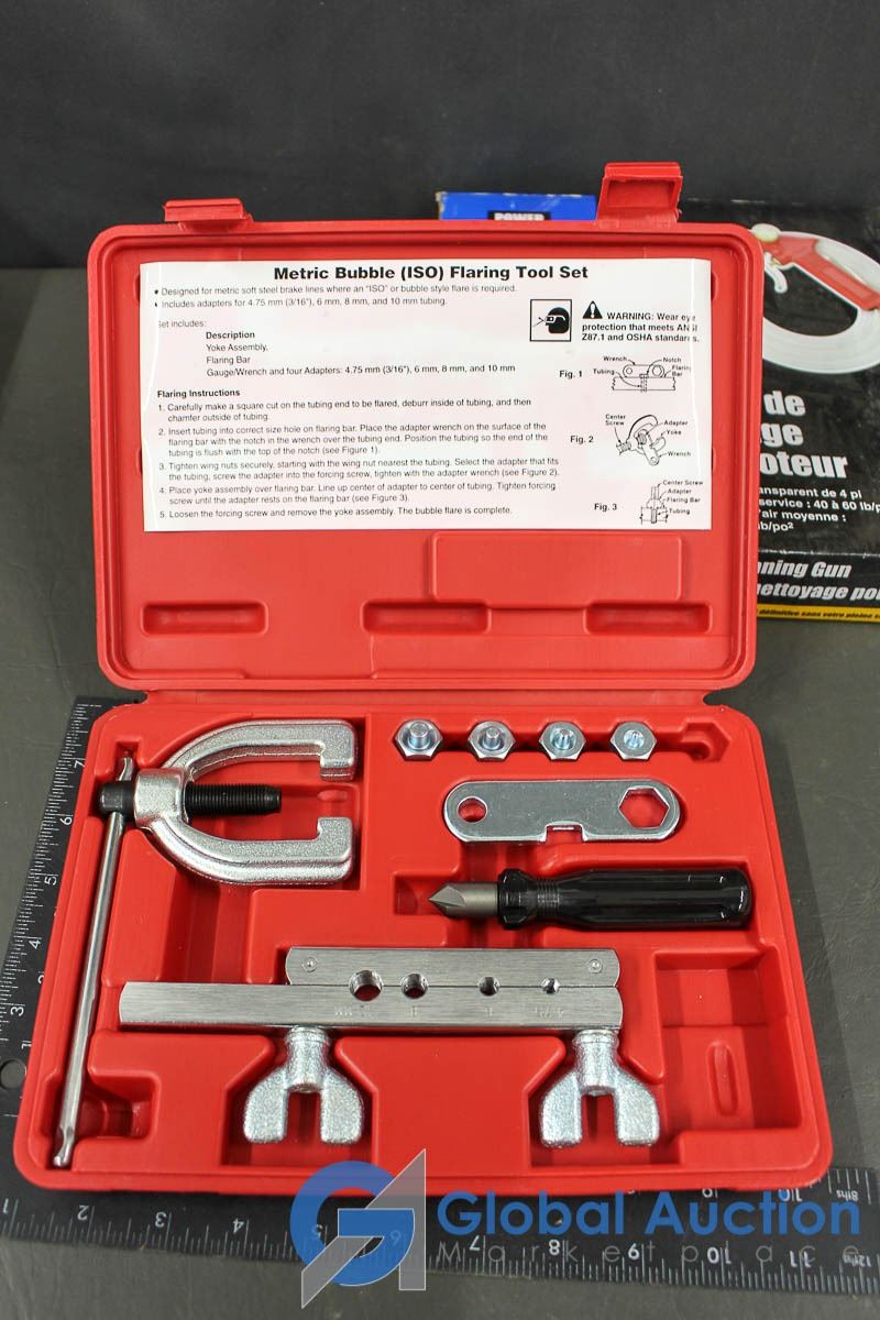 Metric Bubble Flaring tool Kit and Engine Cleaning Gun